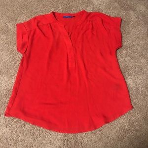 Apt. 9 Women’s Red Short Sleeve Blouse - M - EUC